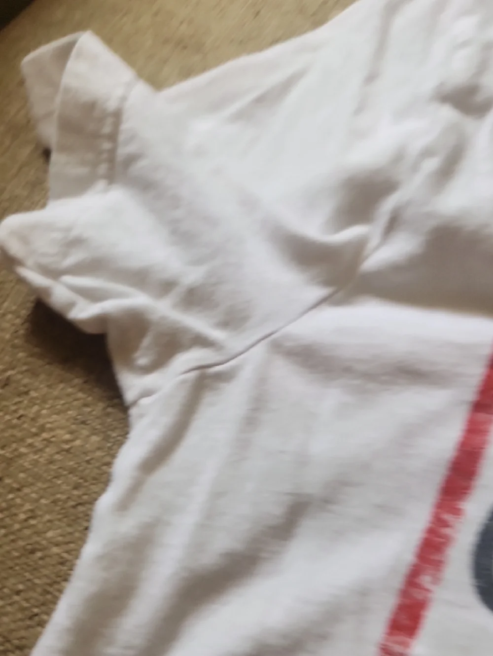 Champion White Short-Sleeve Tee with Red & Gray Logo - Picture 3 of 4